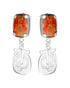 Aretes Tierra Madre: redcreek picture y plata .925