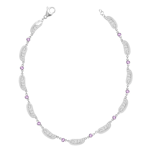 Collar Gargantilla de Serenidad: Amatista y Plata .925