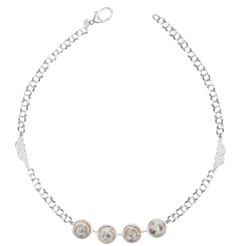 Collar Asertividad: jaspe, cadena china y Glifo EK´ en plata .925